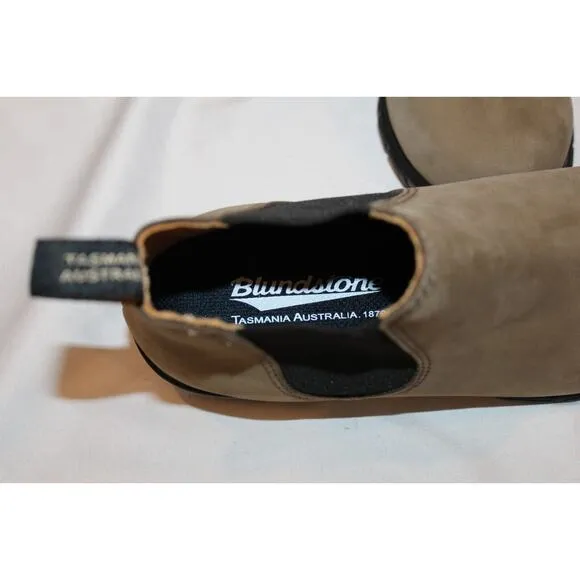Blundstone 1974 Ankle Women Suede‎ Stone Nubuck Heeled Chelsea Boots NIB