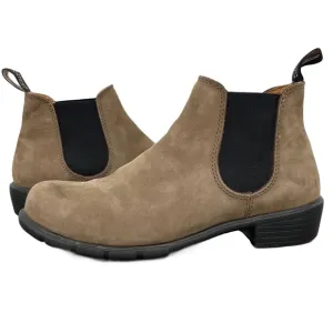 Blundstone #1974 Stone Nubuck Leather Light Tan Low Chelsea Style Ankle Boots 8