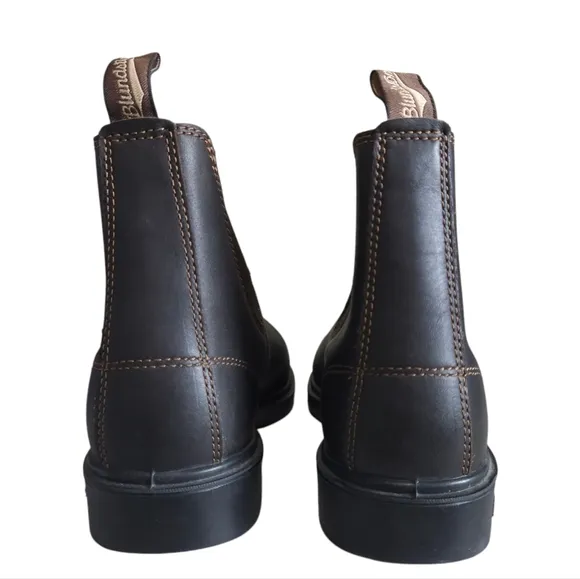 Blundstone Brown Leather Slip-on Chelsea Boots