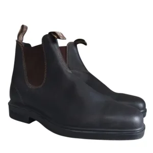 Blundstone Brown Leather Slip-on Chelsea Boots