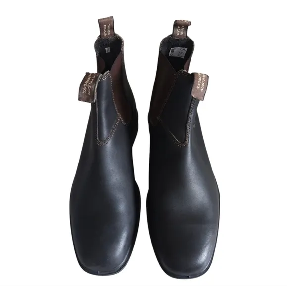 Blundstone Brown Leather Slip-on Chelsea Boots