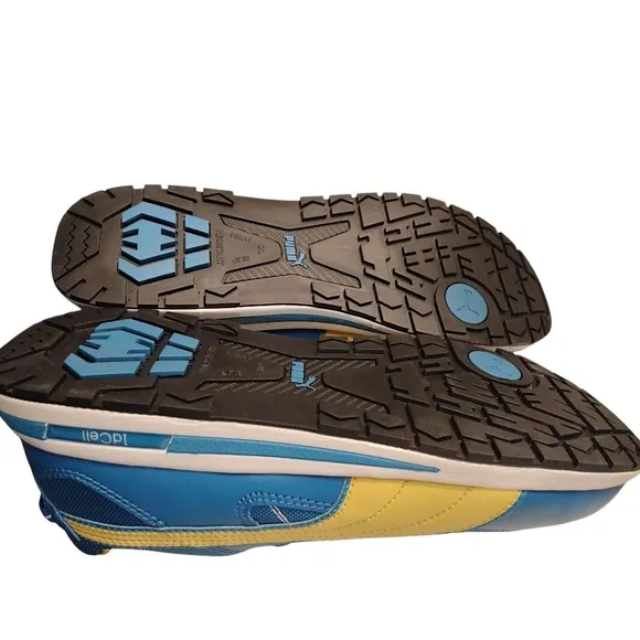 BNWOT PUMA® Safety Kickflip Low SD Composite Toe Shoe, 12, Blue/White/Yellow
