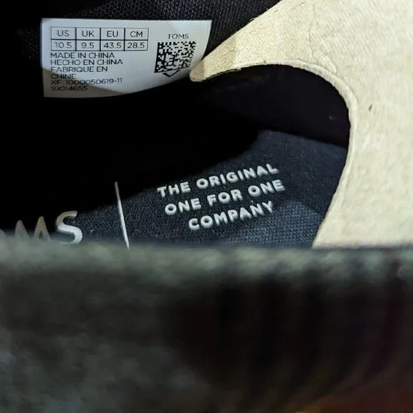 Bnwt!!!Toms shoes dusty olive brushed glen plaid