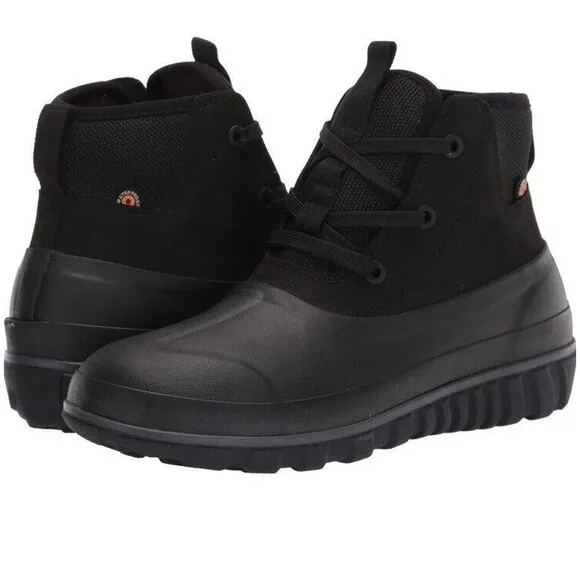 Bogs‎ Classic Casual Lace Leather Men's Boots, Black size 10