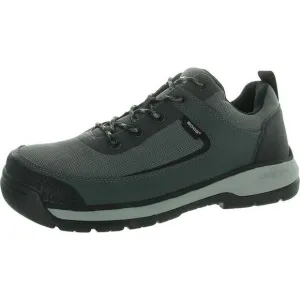Bogs Mens Shale Gray Leather Lifestyle Work &amp; Safety Shoes Sneakers New