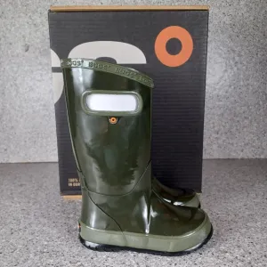BOGS Rainboot Dark Hunter Green Kids Waterproof Shoes