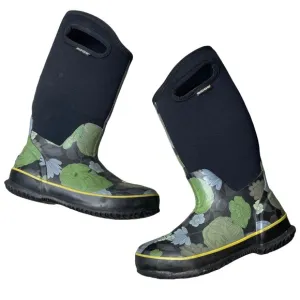 BOGS Women's Classic High 'Le Jardin' Rubber Floral/Black Winter Snow Boots 6