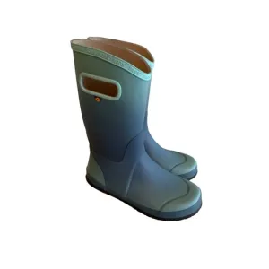 Bogs Youth Size 6 Waterproof Ombre Rain Boots With Handles - Durable Rubber Sole
