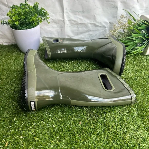 BOGSRAINBOOT DARKGREEN - KIDS size 3 new unisex