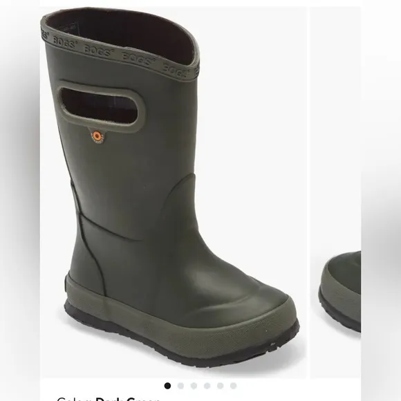 BOGSRAINBOOT DARKGREEN - KIDS size 3 new unisex
