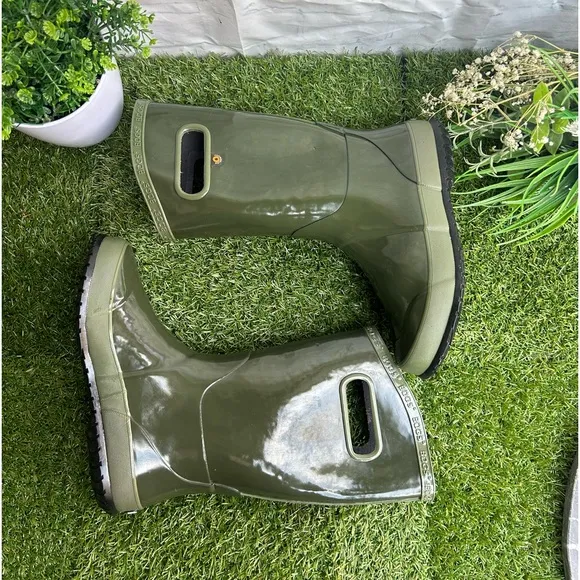 BOGSRAINBOOT DARKGREEN - KIDS size 3 new unisex