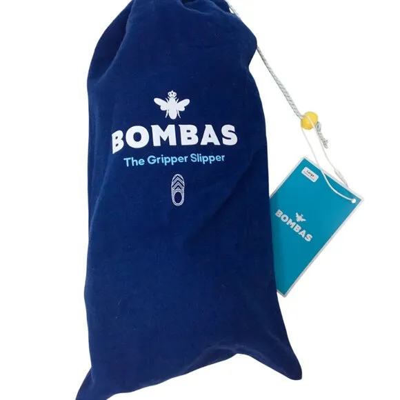 Bombas The Gripper Slipper NWT Unisex Adult Size L W/Chamois Bag Slippers Shoes