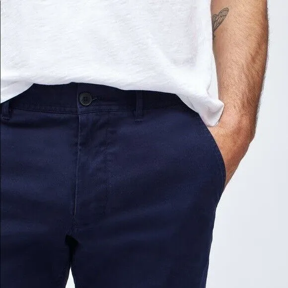 Bonobos Stretch Organic Cotton Chinos Navy Blue Mens Pants Sz 29/32 Slim Fit