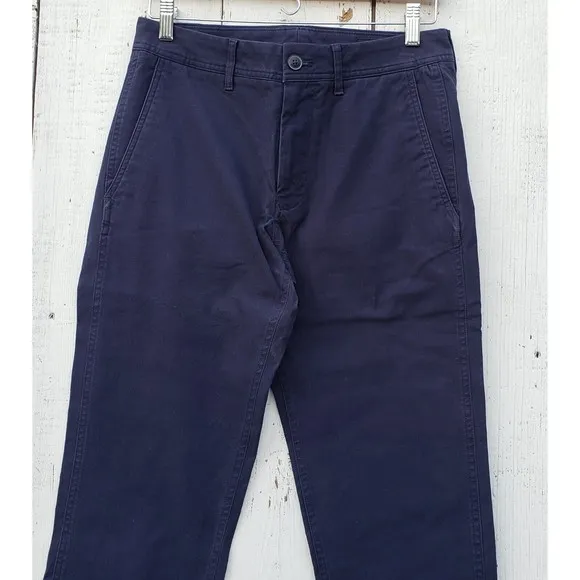 Bonobos Stretch Organic Cotton Chinos Navy Blue Mens Pants Sz 29/32 Slim Fit