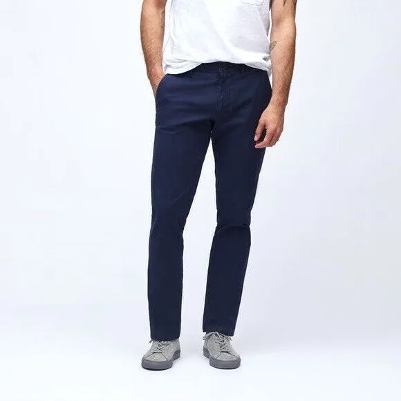 Bonobos Stretch Organic Cotton Chinos Navy Blue Mens Pants Sz 29/32 Slim Fit