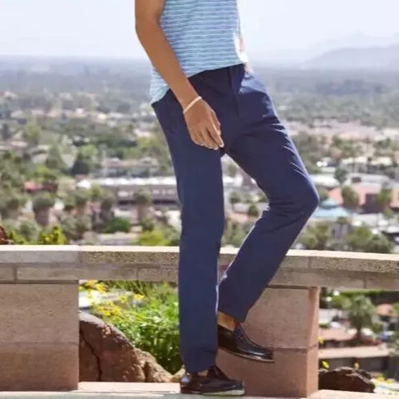 Bonobos Stretch Organic Cotton Chinos Navy Blue Mens Pants Sz 29/32 Slim Fit
