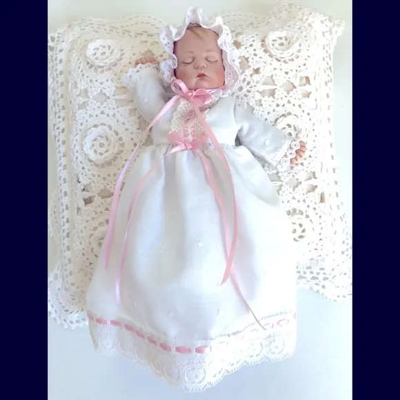 Boots Tyner bisque porcelain mini sugar britches And christening outfit.…