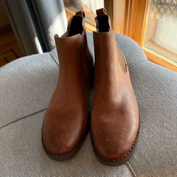 Born Brown Leather Ankle Boots