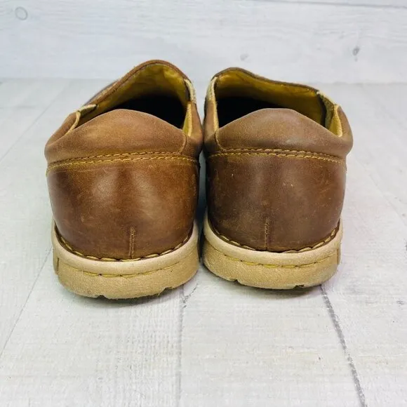 Born Hand Crafted Footwear SAWYER Brown Leather Comfort Shoes Size 8.5 M EU 41