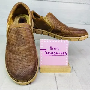 Born Hand Crafted Footwear SAWYER Brown Leather Comfort Shoes Size 8.5 M EU 41