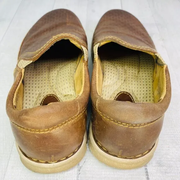 Born Hand Crafted Footwear SAWYER Brown Leather Comfort Shoes Size 8.5 M EU 41