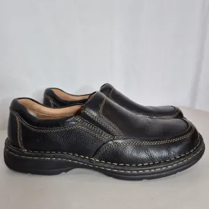 Born Men's Blast III Black Full-Grain Leather Slip-On Shoe - Size 11 1/2
