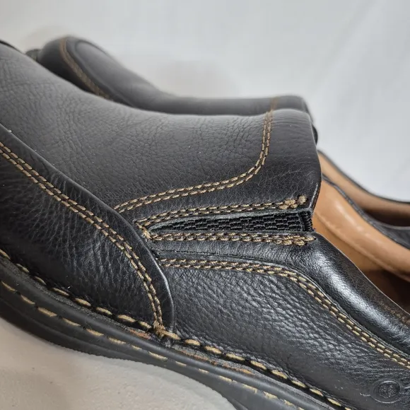 Born Men's Blast III Black Full-Grain Leather Slip-On Shoe - Size 11 1/2