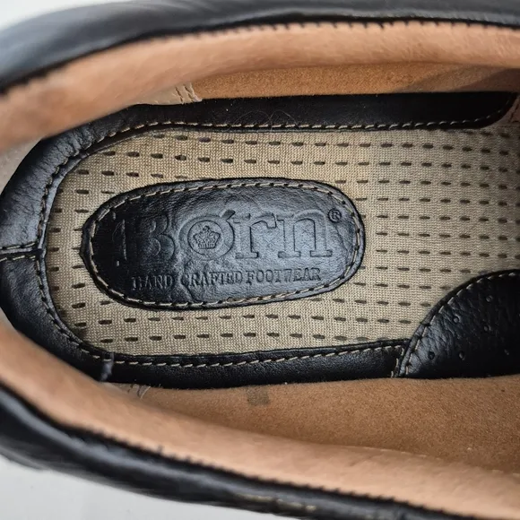 Born Men's Blast III Black Full-Grain Leather Slip-On Shoe - Size 11 1/2