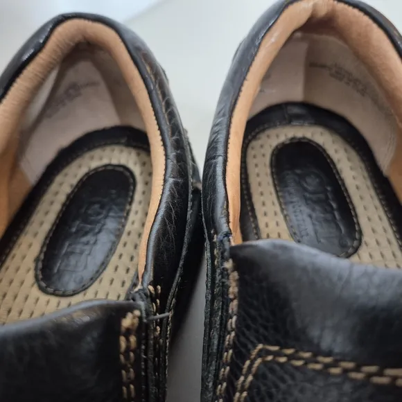 Born Men's Blast III Black Full-Grain Leather Slip-On Shoe - Size 11 1/2