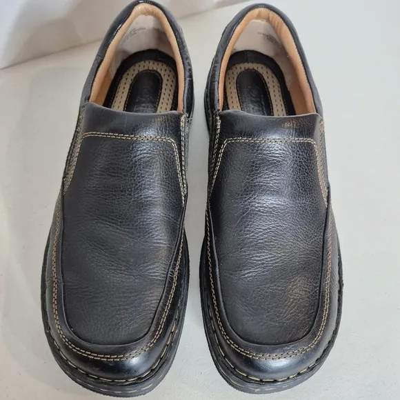 Born Men's Blast III Black Full-Grain Leather Slip-On Shoe - Size 11 1/2