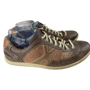 Born Men's Issac Brown Leather Casual Comfort Sneakers Size 10.5M (H06723) EUC