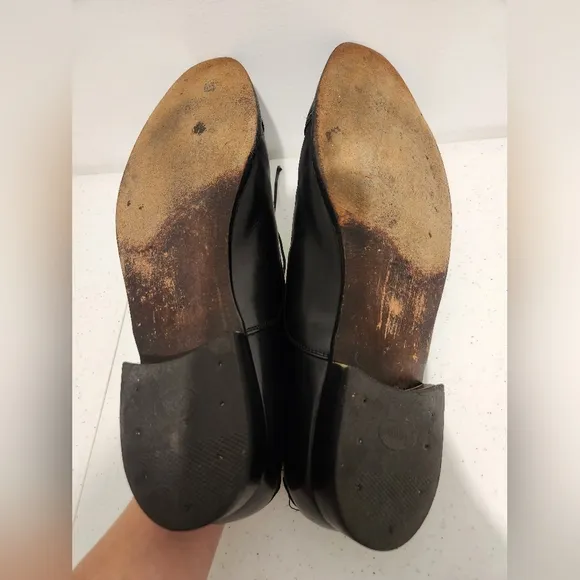 Bostonian Florentine Size 13 Black Made in Italy Leather Upper Leather Sole
