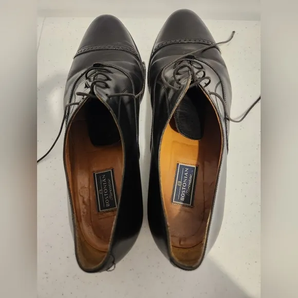 Bostonian Florentine Size 13 Black Made in Italy Leather Upper Leather Sole