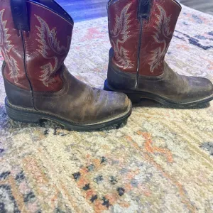 Boys Ariat Brown Leather Western Boots