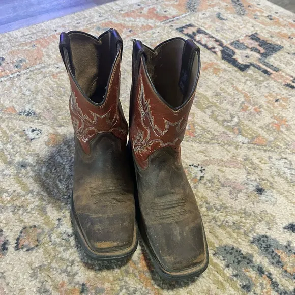Boys Ariat Brown Leather Western Boots