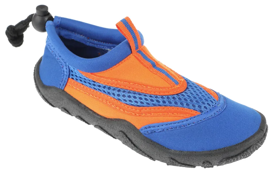 Boys Blue and Orange Aqua Shoes