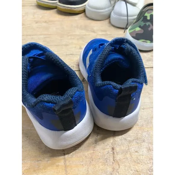 Boys Infant Shoes Size 3 Lot of (5) Sneakers Nike Slippers Shark Camo GUC New
