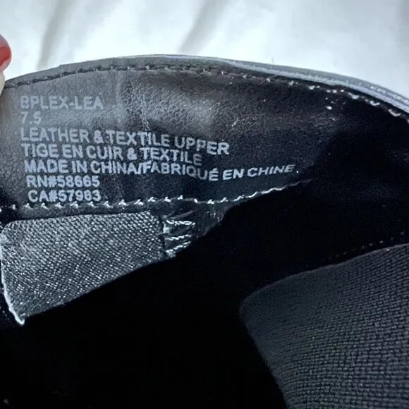 BP Lex Black Leather Pointed Ankle Boots Size 7.5 Minimalist Preppy Bootie City