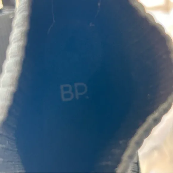 BP NWOB Black With Black Cloth Combat Moto Boots- Size 8