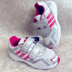 Brand New Adidas 3-Stripe White Pink Silver Sneakers Slip On Running Cleaser CF