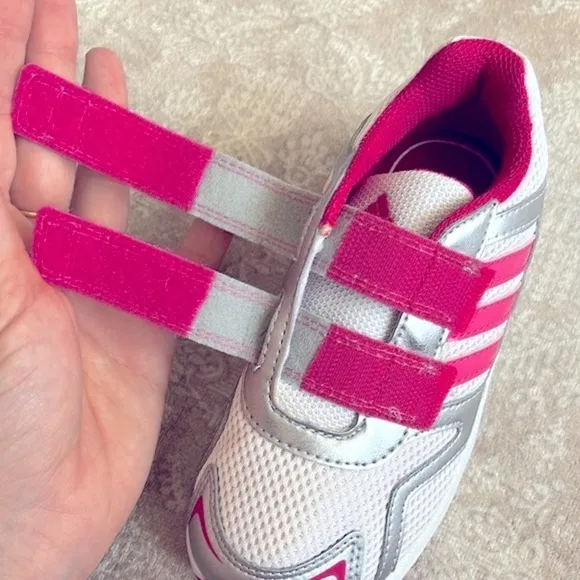 Brand New Adidas 3-Stripe White Pink Silver Sneakers Slip On Running Cleaser CF