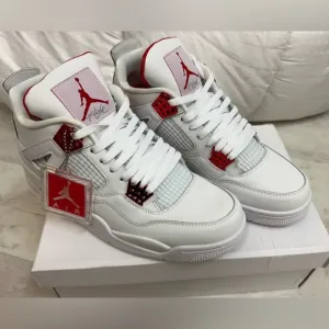Brand new never‎ worn White and Red Sneakers