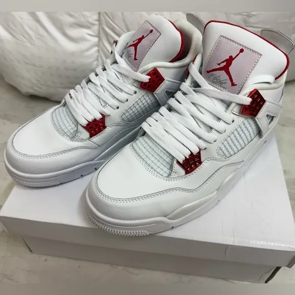 Brand new never‎ worn White and Red Sneakers