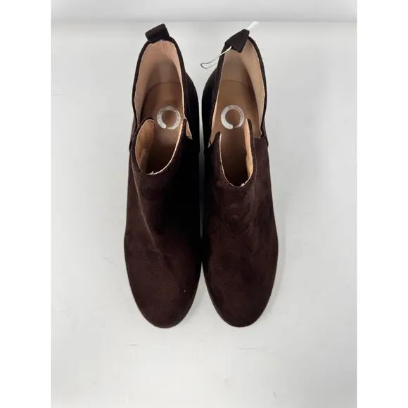 Brand New, no box Madewell Size 11 Brown Suede Leather Slip on Booties Boots