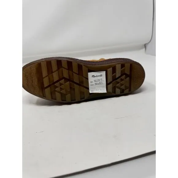 Brand New, no box Madewell Size 11 Brown Suede Leather Slip on Booties Boots