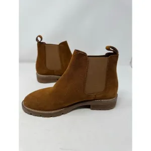 Brand New Steve Madden Women's 8.5 Leopold Leather Slip On Boots Booties