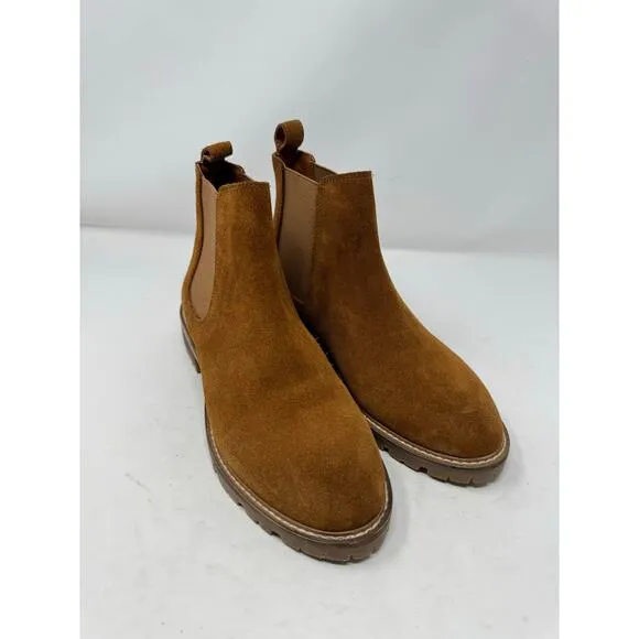 Brand New Steve Madden Women's 8.5 Leopold Leather Slip On Boots Booties