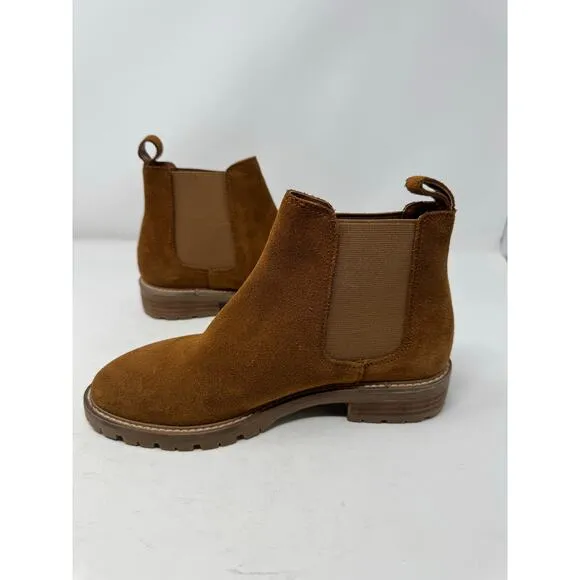 Brand New Steve Madden Women's 8.5 Leopold Leather Slip On Boots Booties