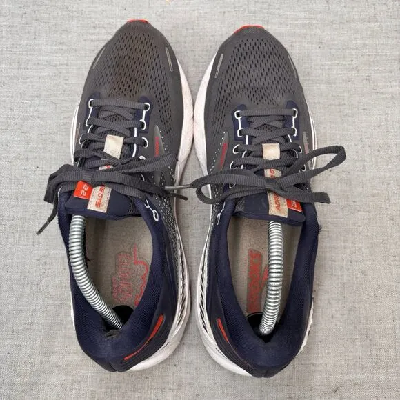 Brooks Adreneline GTS 22 Shoes Navy Blue White Red Mesh Sneaker Running 9.5