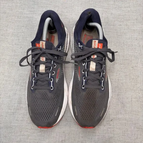 Brooks Adreneline GTS 22 Shoes Navy Blue White Red Mesh Sneaker Running 9.5